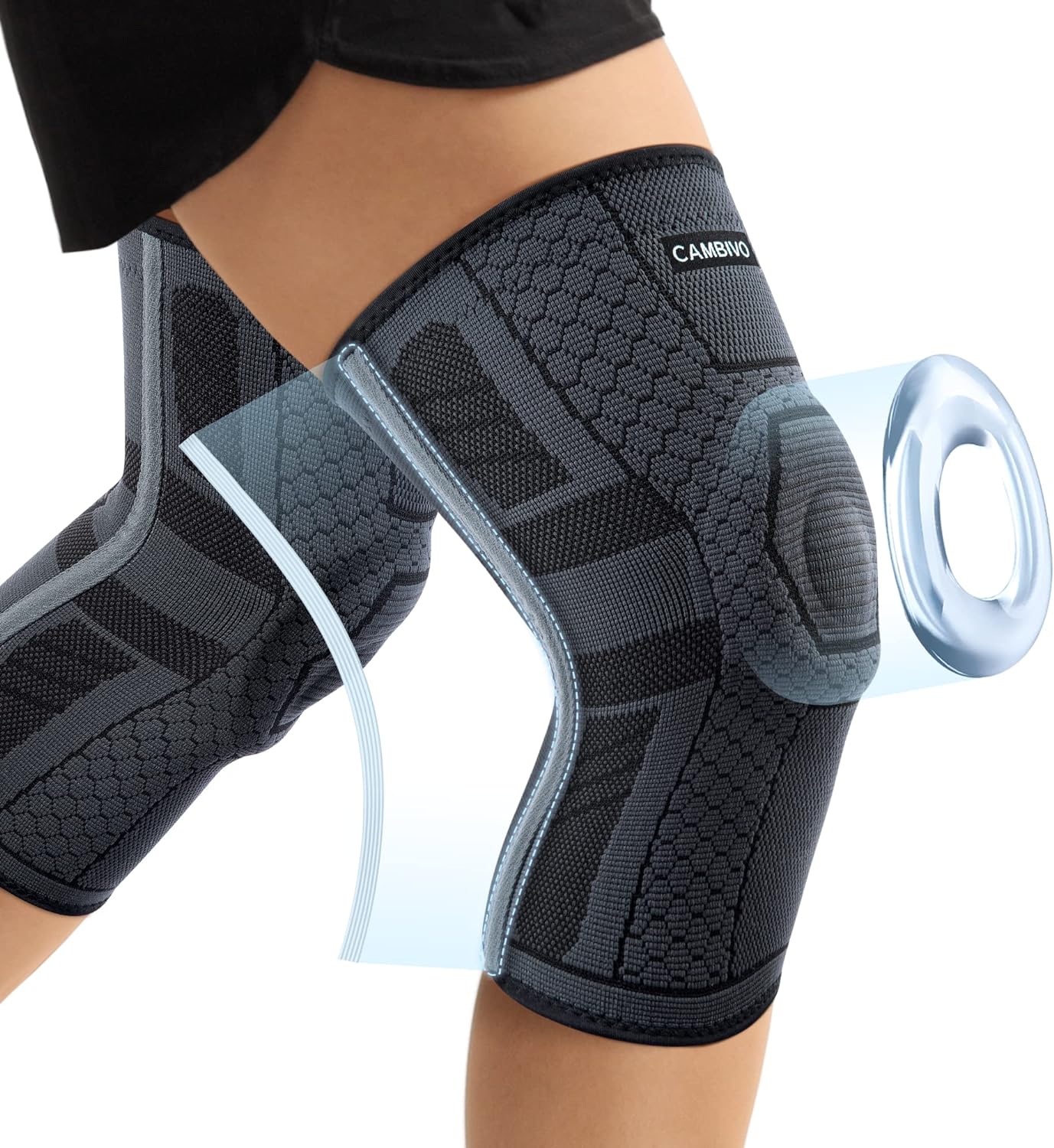 Professional Compression Knee Brace Support Protector For