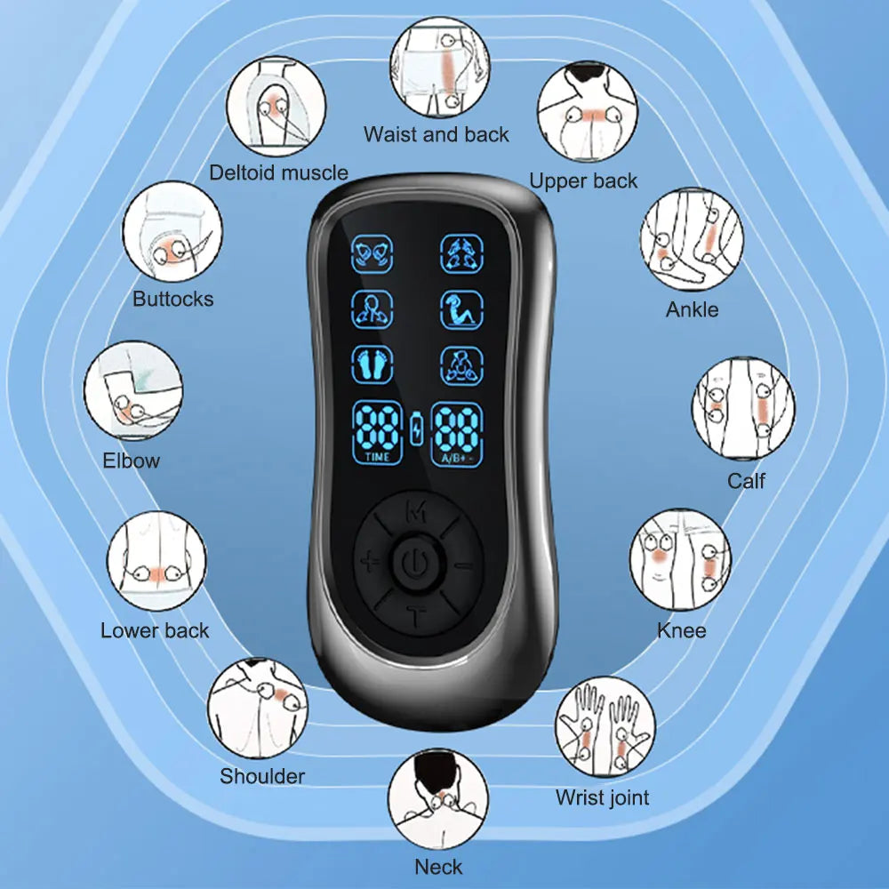 Multifunktionales TENS-Gerät und EMS-Massagegerät: chronische Schmerzlinderung, Muskelstimulation und Physiotherapie