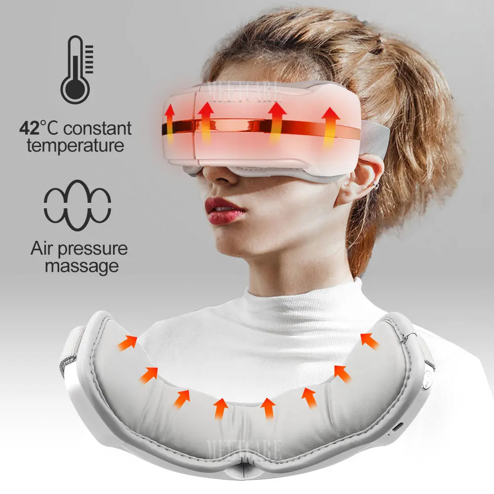 Smart Eye Massager to Ease Screen Time, Relax and Sleep Better with Bluetooth Music