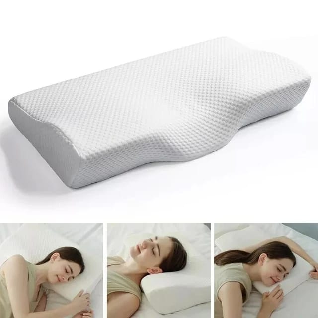 Memory foam neck pillow: With neck divider to relieve snoring, improve comfort and support 