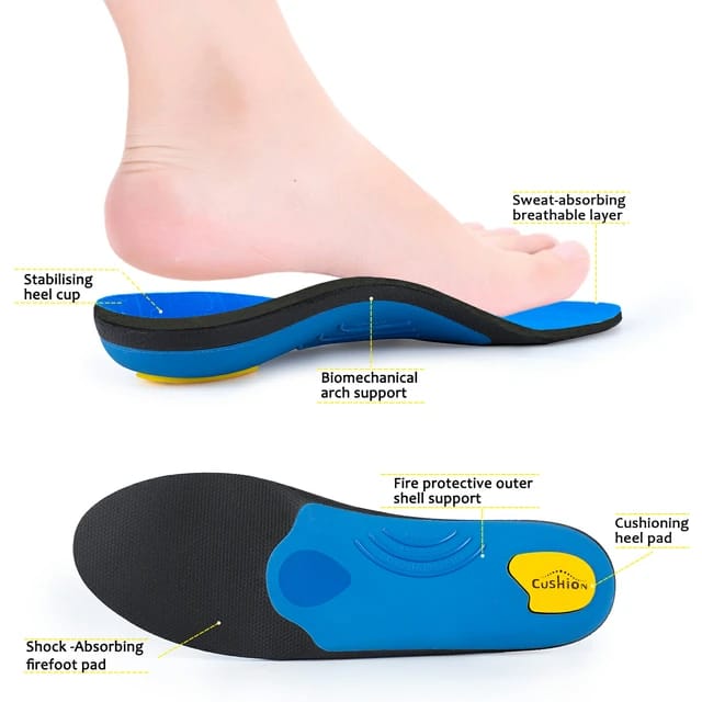 Orthopädische Einlegesohlen, hohe Fußgewölbeunterstützung, Schuhsohle für Plantarfasziitis, Plattfüße, Überpronation, Linderung von Fersenspornschmerzen, Schuhpolster