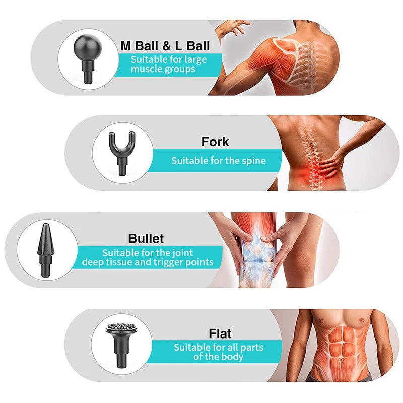 Muskelmassagepistole mit LED-Bildschirm – Tiefengewebs-Percussion-Therapie mit 32 Geschwindigkeiten zur Schmerzlinderung, Muskelregeneration und verbesserten Fitness